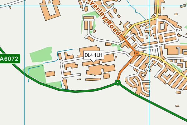 DL4 1LH map - OS VectorMap District (Ordnance Survey)