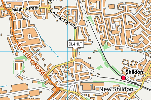 DL4 1LT map - OS VectorMap District (Ordnance Survey)
