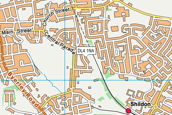 DL4 1NA map - OS VectorMap District (Ordnance Survey)
