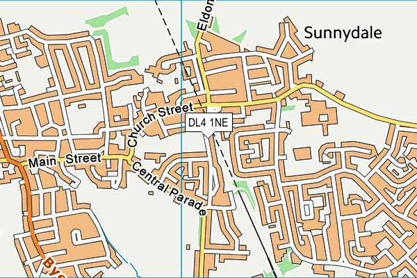 DL4 1NE map - OS VectorMap District (Ordnance Survey)