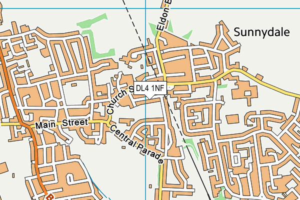 DL4 1NF map - OS VectorMap District (Ordnance Survey)