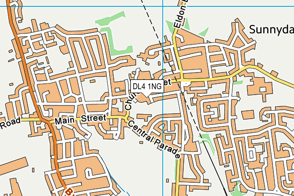 DL4 1NG map - OS VectorMap District (Ordnance Survey)