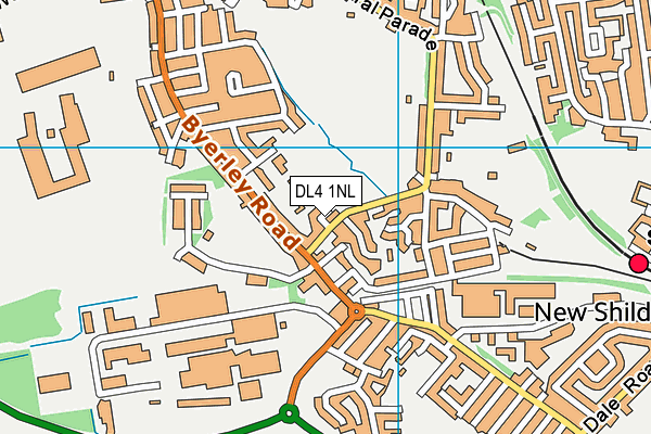 DL4 1NL map - OS VectorMap District (Ordnance Survey)