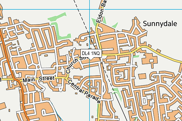 DL4 1NQ map - OS VectorMap District (Ordnance Survey)