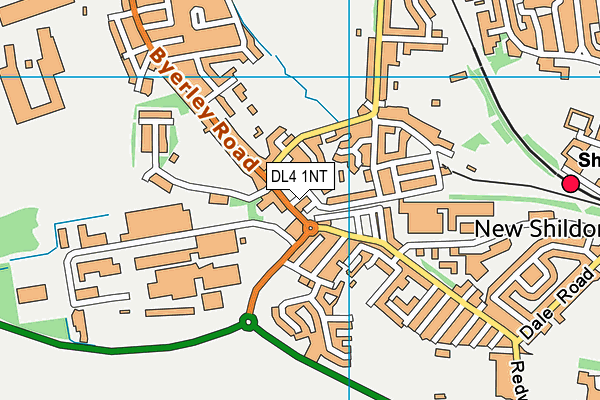 DL4 1NT map - OS VectorMap District (Ordnance Survey)