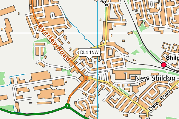 DL4 1NW map - OS VectorMap District (Ordnance Survey)