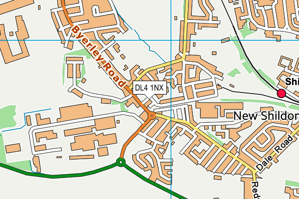 DL4 1NX map - OS VectorMap District (Ordnance Survey)