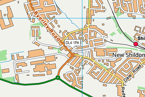 DL4 1PA map - OS VectorMap District (Ordnance Survey)