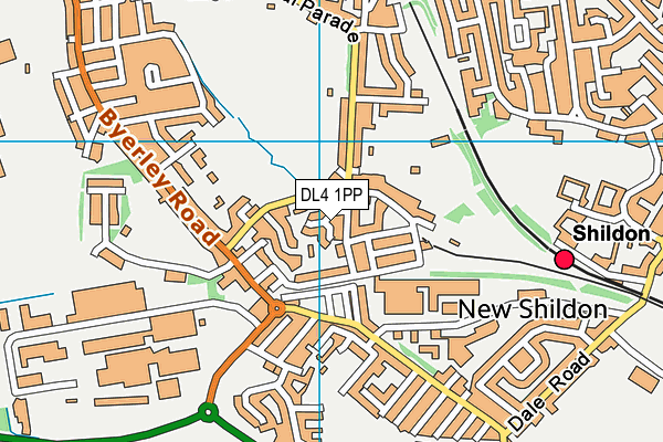 DL4 1PP map - OS VectorMap District (Ordnance Survey)