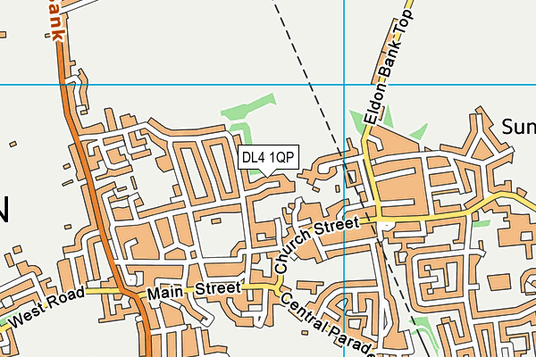 DL4 1QP map - OS VectorMap District (Ordnance Survey)