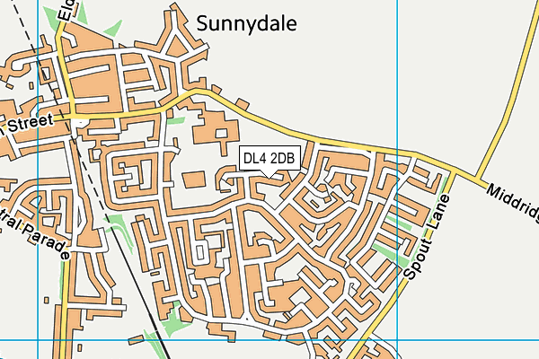 DL4 2DB map - OS VectorMap District (Ordnance Survey)