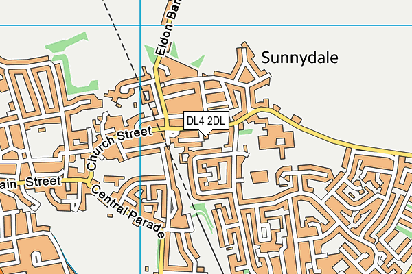 DL4 2DL map - OS VectorMap District (Ordnance Survey)