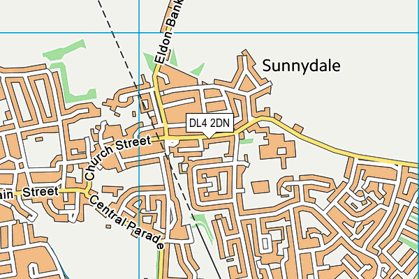 DL4 2DN map - OS VectorMap District (Ordnance Survey)