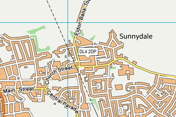 DL4 2DP map - OS VectorMap District (Ordnance Survey)