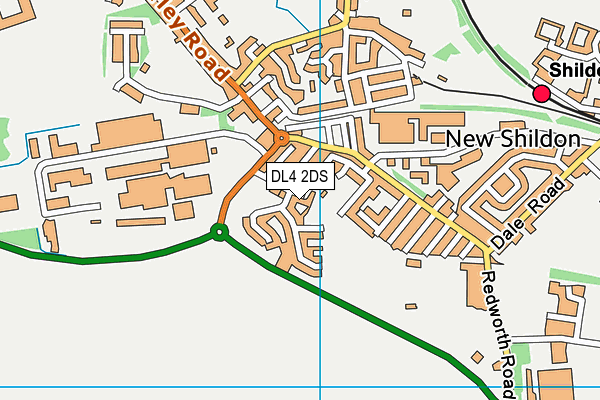 DL4 2DS map - OS VectorMap District (Ordnance Survey)