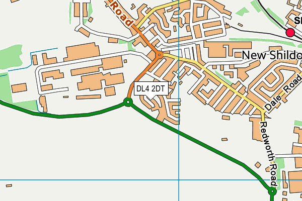 DL4 2DT map - OS VectorMap District (Ordnance Survey)