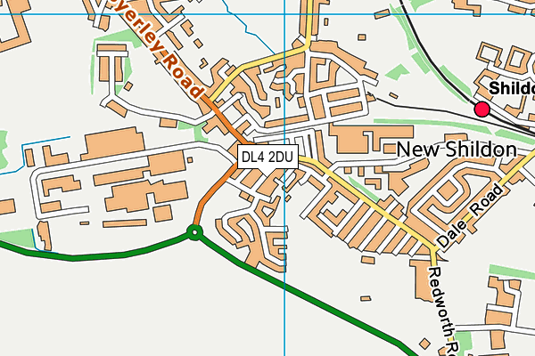 DL4 2DU map - OS VectorMap District (Ordnance Survey)