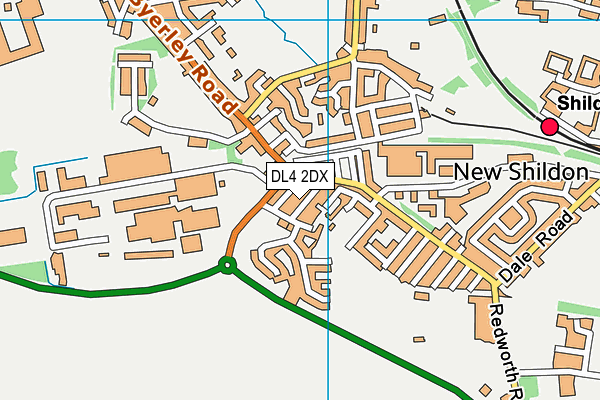 DL4 2DX map - OS VectorMap District (Ordnance Survey)