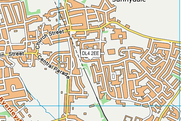 DL4 2EE map - OS VectorMap District (Ordnance Survey)