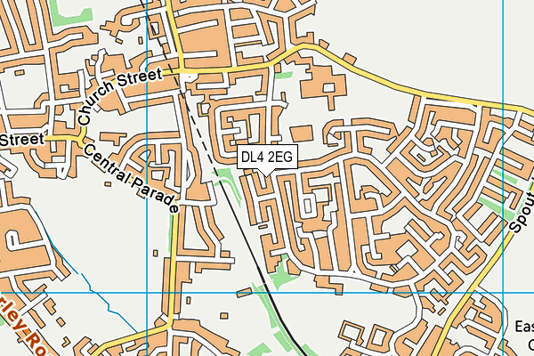 DL4 2EG map - OS VectorMap District (Ordnance Survey)
