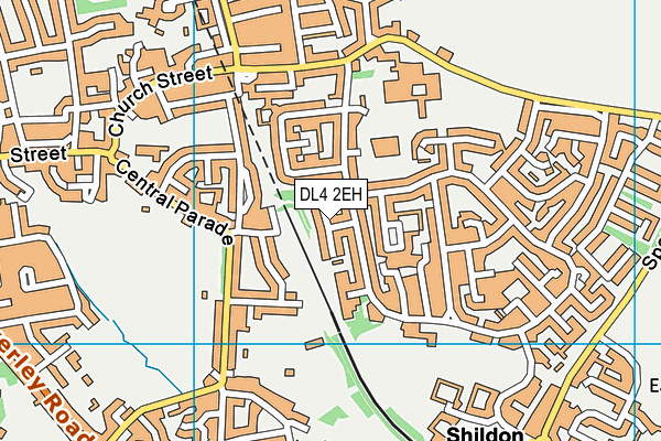 DL4 2EH map - OS VectorMap District (Ordnance Survey)