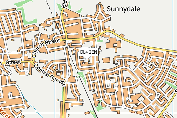 DL4 2EN map - OS VectorMap District (Ordnance Survey)