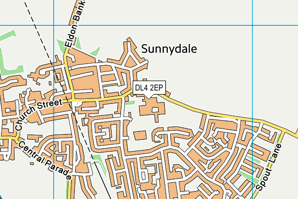 Shildon Sunnydale Leisure Centre map (DL4 2EP) - OS VectorMap District (Ordnance Survey)