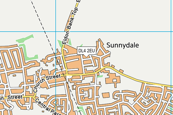 DL4 2EU map - OS VectorMap District (Ordnance Survey)
