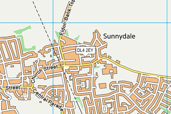 DL4 2EY map - OS VectorMap District (Ordnance Survey)