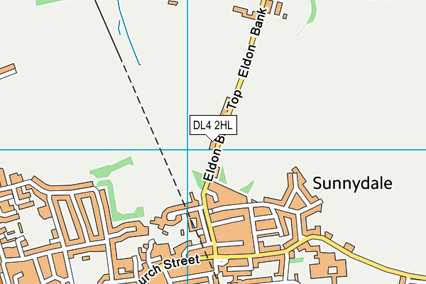 DL4 2HL map - OS VectorMap District (Ordnance Survey)