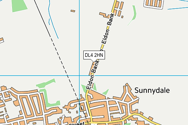 DL4 2HN map - OS VectorMap District (Ordnance Survey)