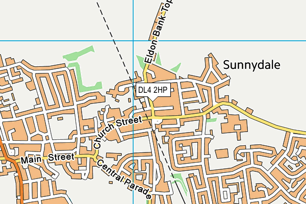 DL4 2HP map - OS VectorMap District (Ordnance Survey)