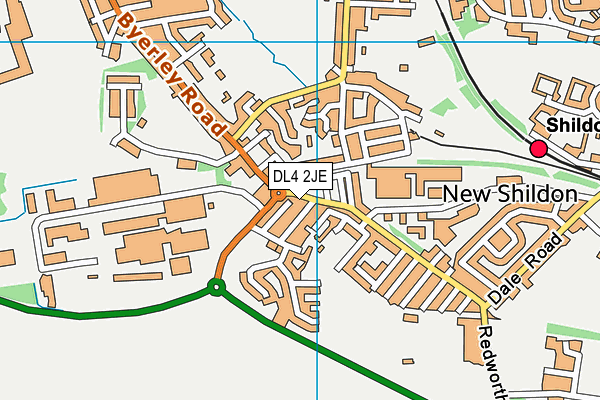 DL4 2JE map - OS VectorMap District (Ordnance Survey)