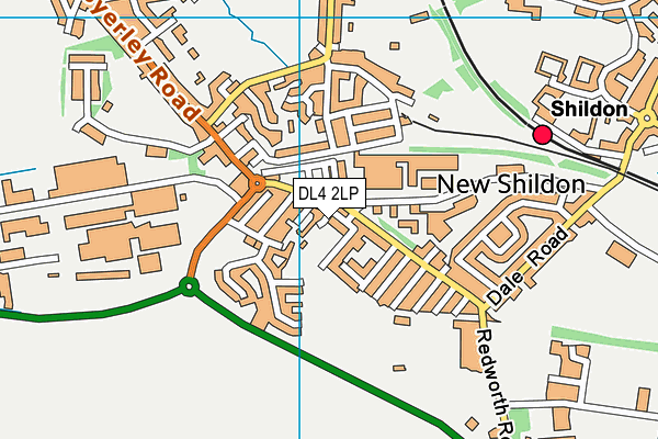 DL4 2LP map - OS VectorMap District (Ordnance Survey)