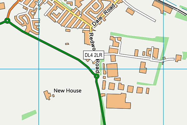 DL4 2LR map - OS VectorMap District (Ordnance Survey)
