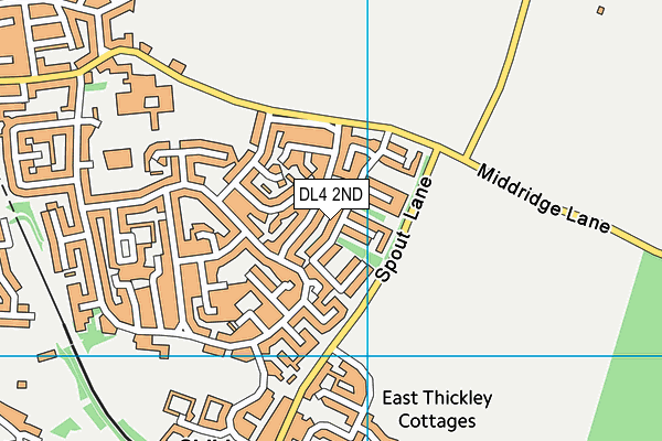 DL4 2ND map - OS VectorMap District (Ordnance Survey)