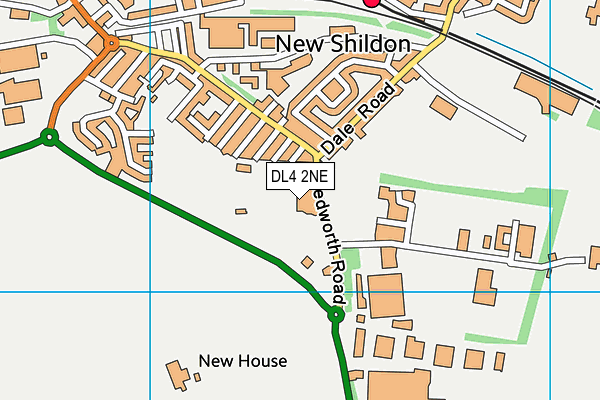DL4 2NE map - OS VectorMap District (Ordnance Survey)