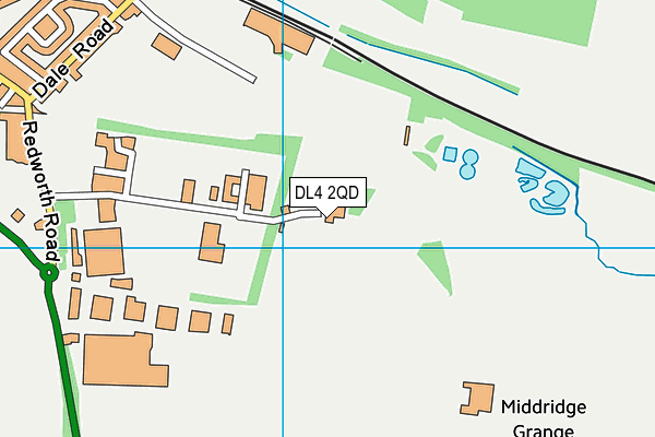 DL4 2QD map - OS VectorMap District (Ordnance Survey)