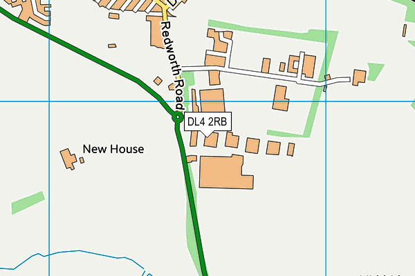 DL4 2RB map - OS VectorMap District (Ordnance Survey)