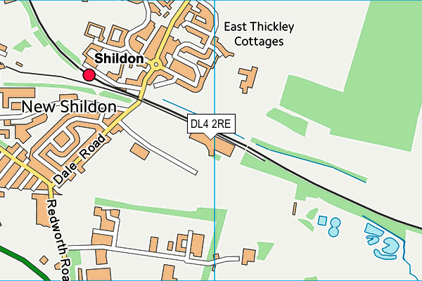 DL4 2RE map - OS VectorMap District (Ordnance Survey)