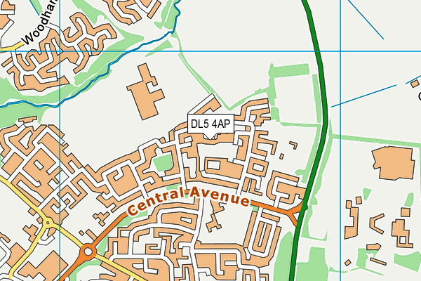 DL5 4AP map - OS VectorMap District (Ordnance Survey)