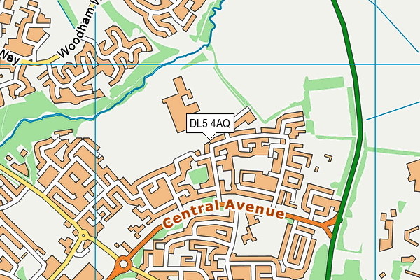DL5 4AQ map - OS VectorMap District (Ordnance Survey)
