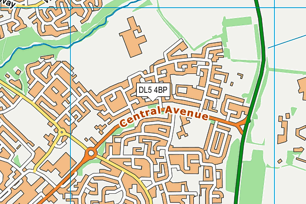 DL5 4BP map - OS VectorMap District (Ordnance Survey)