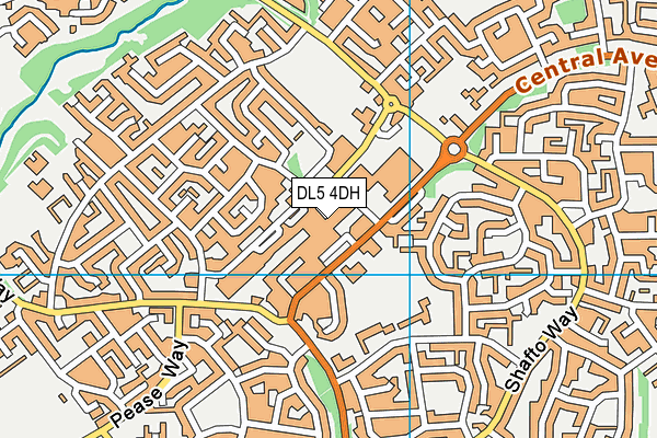 DL5 4DH map - OS VectorMap District (Ordnance Survey)