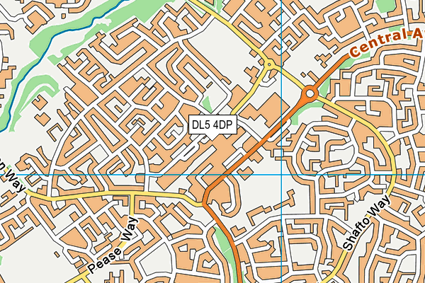 DL5 4DP map - OS VectorMap District (Ordnance Survey)