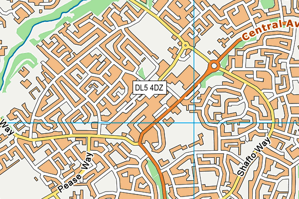 DL5 4DZ map - OS VectorMap District (Ordnance Survey)