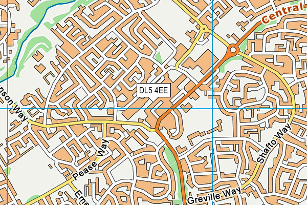 DL5 4EE map - OS VectorMap District (Ordnance Survey)