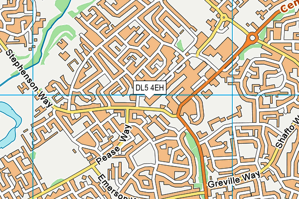DL5 4EH map - OS VectorMap District (Ordnance Survey)