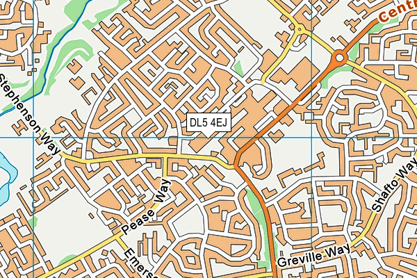 DL5 4EJ map - OS VectorMap District (Ordnance Survey)