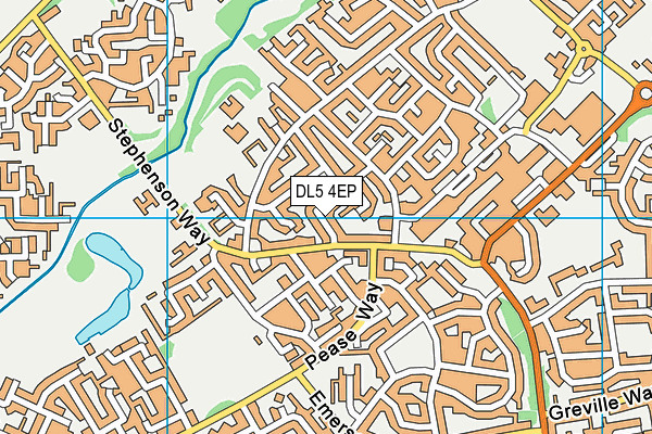 DL5 4EP map - OS VectorMap District (Ordnance Survey)
